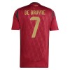 Original Fußballtrikot Belgien De Bruyne 7 Heimtrikot EURO 2024 Für Herren